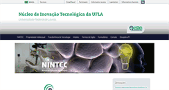 Desktop Screenshot of nintec.ufla.br