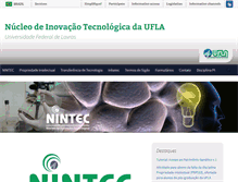 Tablet Screenshot of nintec.ufla.br