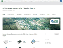 Tablet Screenshot of dex.ufla.br